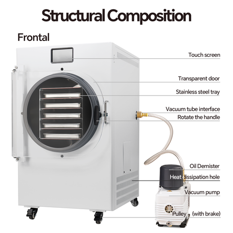 6 Layers Commercial Black Freeze Dryer