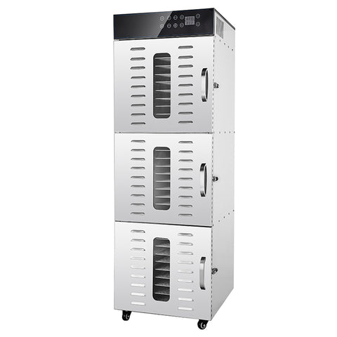30/36 Layers Commercial Food Dehydrator -49.03/58.84 sq.ft Drying Area | Three Independent Drying Rooms | Digital Adjustable Timer