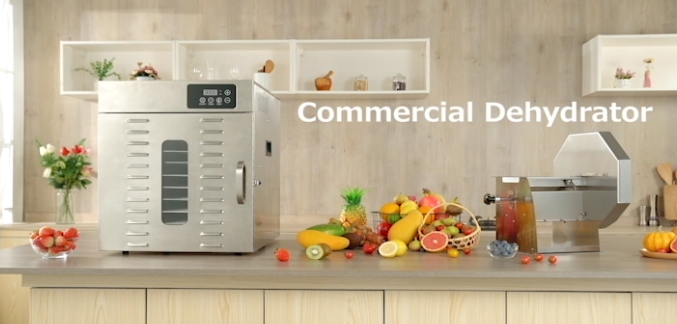 Commercial dehydrators with double layer body and several independent drying rooms in one unit can always satisfy the demand of dehydrating different foods in the same time. Moreover, Commercial fruit slicer is the best partner of commercial dehydrators