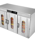 60 Layers Industrial Food Dehydrator -98.06 sq.ft Drying Area  | Three Independent Drying Rooms | Digital Adjustable Timer | Temperature Control | Dryer for Jerky, Herb, Meat, Beef, Fruit and Vegetables-5