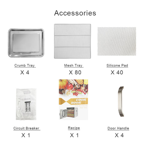 80 Layers Industrial Food Dehydrator Accessories