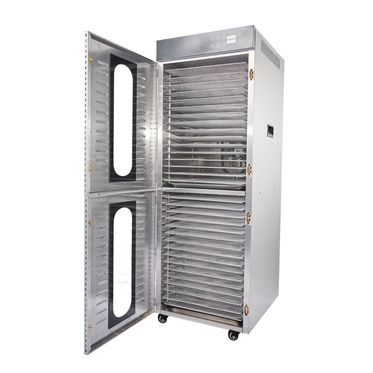Stainless Steel Commercial Food Dryer with 32 Trays and Digital